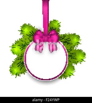 Feier-Karte mit Bogen Band, Textfreiraum für Ihren text Stock Vektor