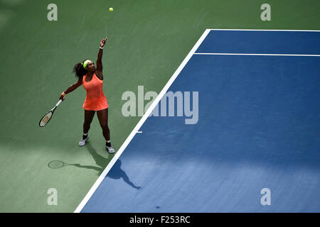 Flushing Meadows, New York, USA. 11. September, 2015. US Open gespielt Billie Jean King Tennis Center, Flushing Meadow NY. Serena Williams (USA) Credit: Aktion Plus Sport/Alamy Live-Nachrichten Stockfoto