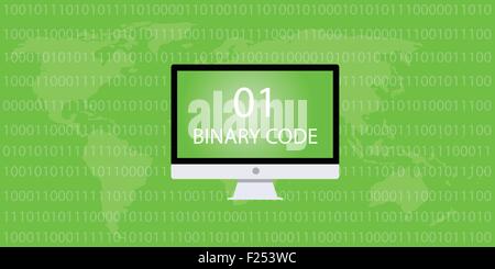 Binär-code Stock Vektor