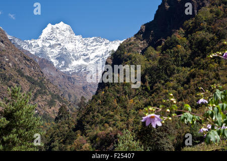 Majestätische Berge im Khumbu-Gebiet Nepal Stockfoto