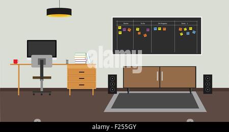 Agile Scrum-board Stock Vektor