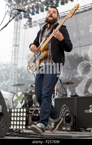 Chicago, Illinois, USA. 11. September, 2015. Coheed und Cambria tritt beim Riot Fest im Douglas Park in Chicago, Illinois Credit: Daniel DeSlover/ZUMA Draht/Alamy Live News Stockfoto