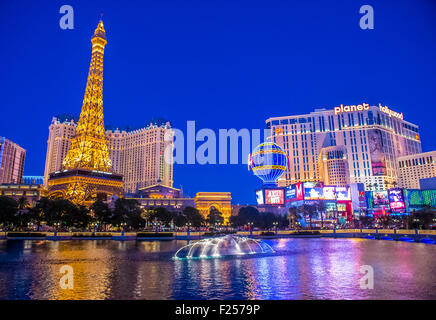 Das Paris Las Vegas Hotel and Casino in Las Vegas Stockfoto