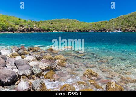 Frankreich, Guadeloupe (Französische Antillen), Les Saintes Archipel, Terre de Bas, Grande Baie Stockfoto