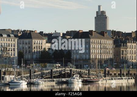 Frankreich, Loire-Atlantique, Nantes, dock von der Fosse Stockfoto