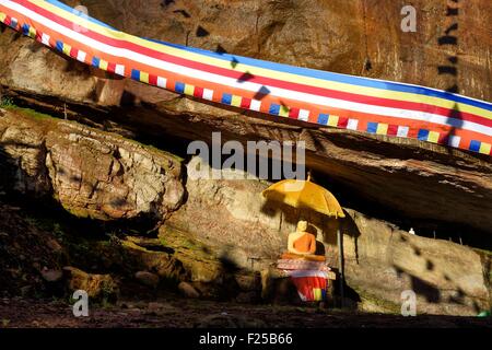 Sri Lanka, Zentrum der Provinz, Dalhousie, Buddha an Adam es Peak Stockfoto