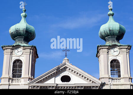 Glockenturm, St. Ignatius Kirche in Gorizia - Italien Stockfoto