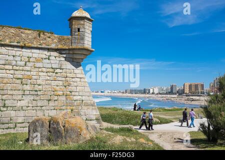 Portugal, Nordregion, Porto, Castelo do Queijo oder Saint Francis Xavier Fort, ehemalige Bollwerk errichtet im 17. Jahrhundert, ist jetzt ein historisches Militärmuseum Stockfoto