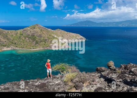 Frankreich, Guadeloupe (Französische Antillen), Les Saintes Archipel, Terre de Haut, Marigot bay Stockfoto