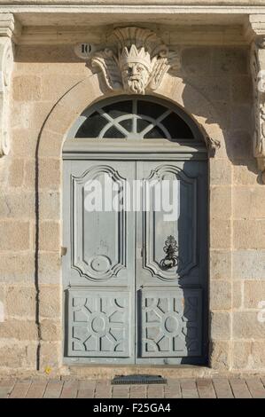 Frankreich, Loire-Atlantique, Nantes, Haus Details auf der Anklagebank Turenne Stockfoto