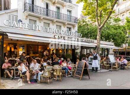 Frankreich, Paris, Trocadero cafΘ, Place du Trocadéro Stockfoto