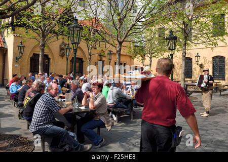 Tschechien, Prag, Nove Mesto, U Fleku Brauerei, einer der ältesten Brauereien in der Hauptstadt Stockfoto