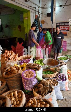 Western Province, Colombo District, Sri Lanka, Colombo, Obst und Gemüse Markt im Pettah-Viertel Manning Stockfoto