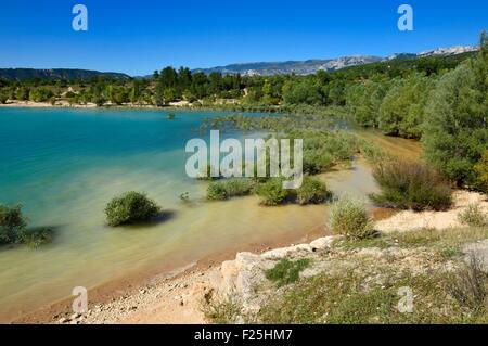 Frankreich, Var, Parc Naturel Regional du Verdon See St Croix Stockfoto