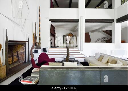 Frankreich, Var, Le Muy, Fondation Bernar Venet, der Mühle-Wohnzimmer Stockfoto