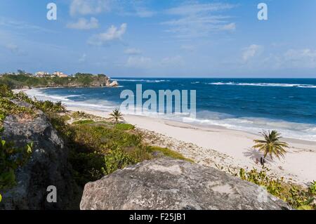 Barbados Insel, Foul, Bucht der Kran Strand an der Südküste, Saint Philip Pfarrei, obere Classe Viertel Stockfoto