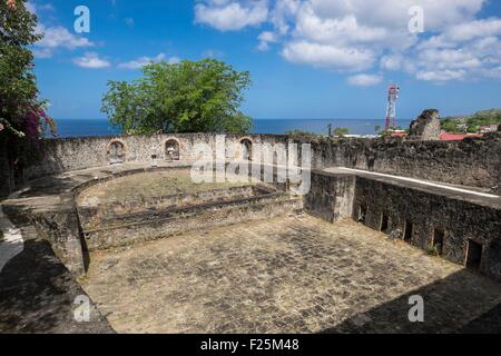 Frankreich, Martinique, Saint-Pierre, Ruinen des alten Theaters, verursacht durch den Ausbruch des Mount Pelee im Jahre 1902 Stockfoto