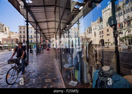 Rathaus Sqare, Palais des Archeveques (die Erzbischöfe Palace), Narbonne, Aude, Frankreich Stockfoto