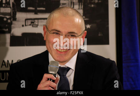 Michail Borissowitsch Chodorkowski - Pressekonferenz Im Haus am Checkpoint Charlie, 22. Dezember 2013, Berlin. Stockfoto