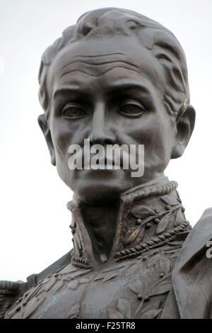 Bueste von Simon Bolivar, Berlin. Stockfoto