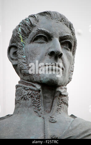 Bueste von Jose de San Martin, Berlin. Stockfoto