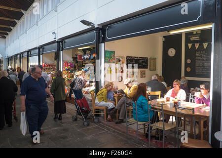 Devizes, Marktflecken im Herzen von Wiltshire, England UK den Shambles Stockfoto