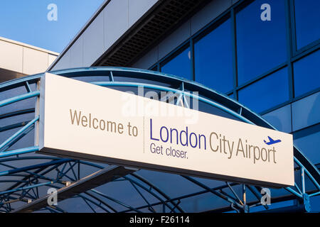 London City Airport, Royal Docks, London, England, Vereinigtes Königreich Stockfoto