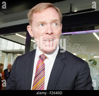 London, UK. 12. Sep, 2015. Chris Bryant Labour MP Rhondda verlassen das Wahlergebnis Labour Leadership an der Westminster QEII Zentrum. London Großbritannien 12. September 2015 Credit: Prixpics/Alamy Live-Nachrichten Stockfoto