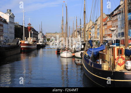 Nyhavn in Kopenhagen, Dänemark. Stockfoto