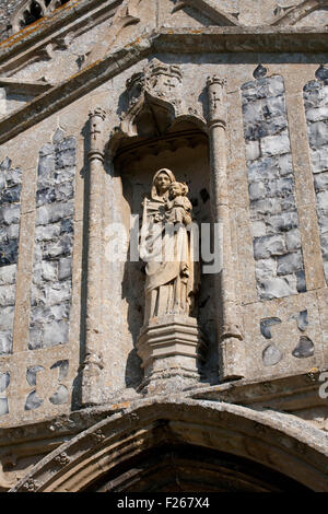 Huntingfield Kirche Suffolk Stockfoto