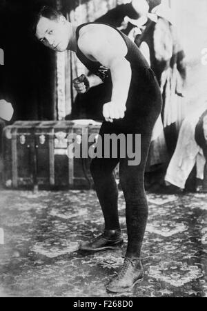 Vintage Foto von Boxer Stanley Ketchel (1886-1910) - zweifacher Weltmeister im Mittelgewicht. Stockfoto