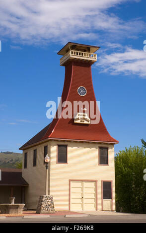 Feuerwehr Museum, Okanogan County Historical Museum, Okanogan, Washington Stockfoto