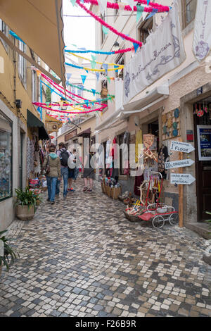 Gassen in der Stadt Sintra, Portugal Stockfoto