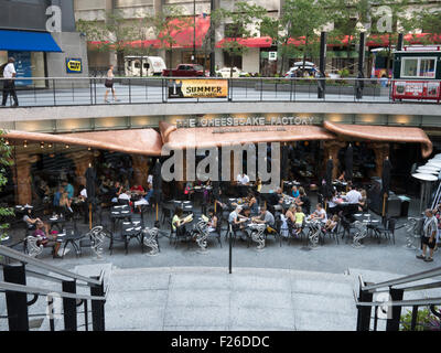 Cheesecake Factory & Cafe in der Innenstadt von Chicago Stockfoto