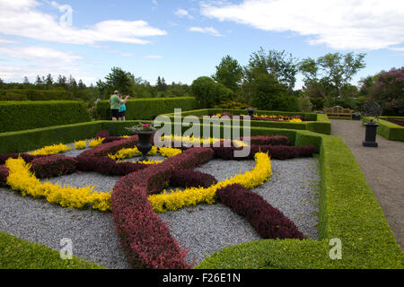 Kingsbrae Garten, St. Andrews, New Brunswick, benannte eine von Kanadas Top zehn öffentliche Gärten-Features mehr als 50.000 Stauden. Stockfoto