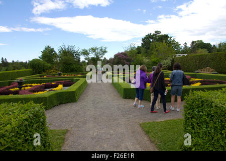Kingsbrae Garten, St. Andrews, New Brunswick, namens eines Kanadas Top 10 öffentliche Gärten, verfügt über mehr als 50.000 Stauden. Stockfoto