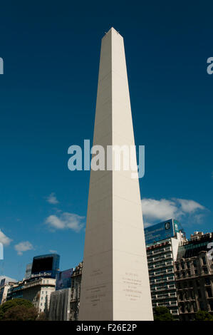 Der Obelisk ist das Symbol von Buenos Aires in der Plaza De La Republica 1936 gebaut Stockfoto