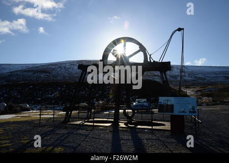 4. Februar 2015 generische Standardbild der Grube Kopf an Big Pit Mining Museum Blaenavon South Wales Stockfoto