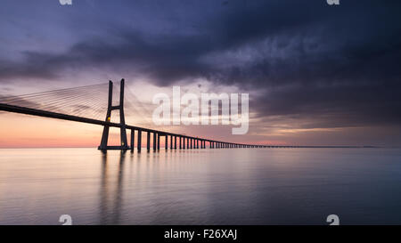 Vasco da Gama Bridge Stockfoto