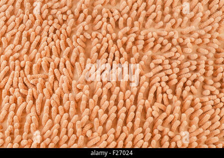 Nahtlose Teppich Muster. Beige Teppich Textur Makro. Stockfoto