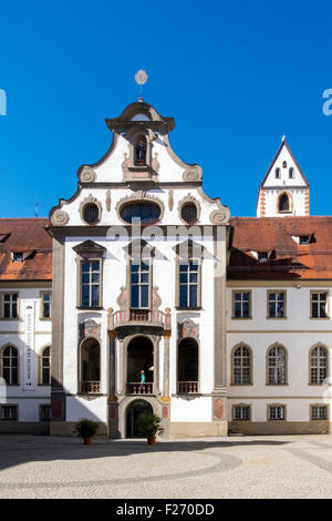 Heritage Museum Hof, ehemaliges Benediktinerkloster St. Mang in Füssen Stadt, Ostallgaü, Bayern Stockfoto