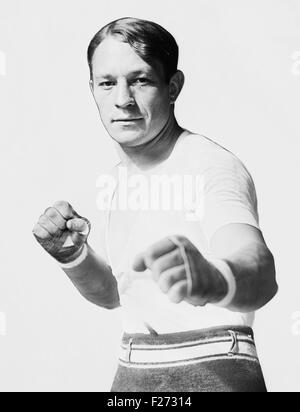 Vintage Foto von Boxer Stanley Ketchel (1886-1910) - zweifacher Weltmeister im Mittelgewicht. Stockfoto