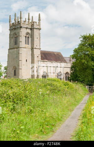 Die hl. Maria Magdalena Kirche ist eine redundante Anglikanische Kirche auf dem Schlachtfeld Heritage Park, Shropshire Stockfoto