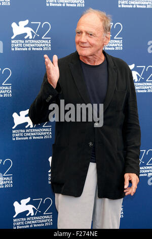 Venedig, Italien. 10. Sep, 2015. Bruno Ganz während der "Remember" Photocall auf das 72. Venice International Film Festival am 10. September 2015 in Venedig, Italien. © Dpa/Alamy Live-Nachrichten Stockfoto