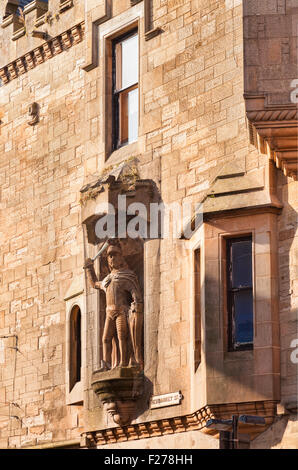 Statue von William Wallace in Newmarket Street, Ayr, South Ayrshire, Schottland. Stockfoto