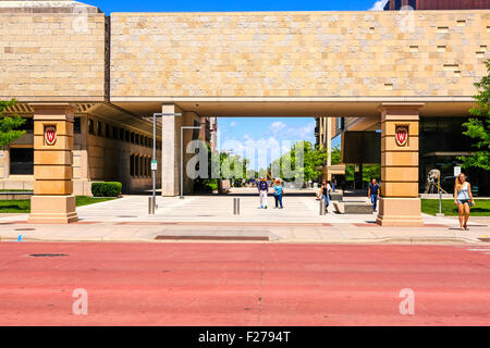 Das Chazen Museum of Art University Ave in Madison, Wisconsin Stockfoto