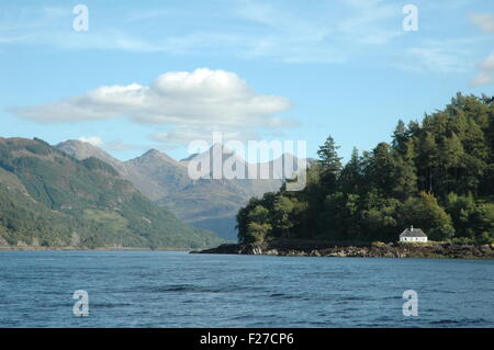 Loch Duich, Glen Sheil und Letterfearn Stockfoto