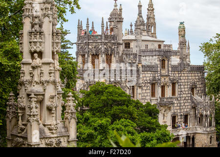 Das Neo-manuelinischen Haus am Quinta da Regaleira, Sintra, Portugal Stockfoto