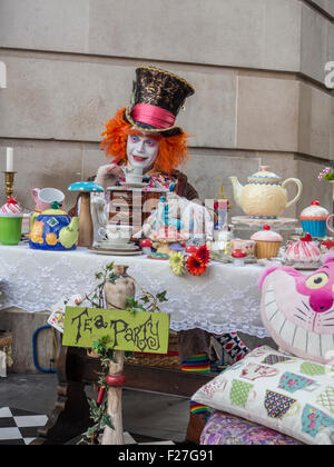 Alice im Wunderland den mad Hatter in London Stockfoto