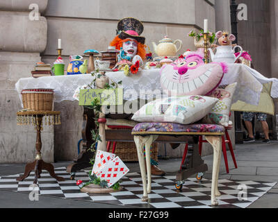 Alice im Wunderland den mad Hatter in London Stockfoto